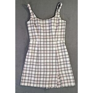 Aeropostale Y2K Plaid Clueless Jumper Mini Dress – Small Pink White